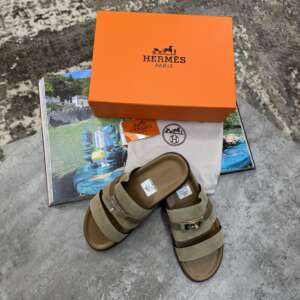 HRMES SLIDER BROWN