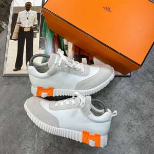 HRMES TRAINER WHITE/BROWN