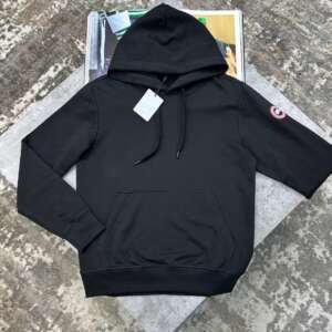 CG SIDE BADGE HOODIE BLACK