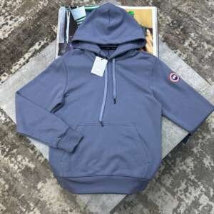 CG SIDE BADGE HOODIE PALEBLUE