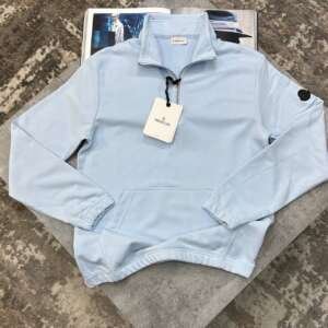 MNCLR HALF ZIP HOODIE SKY BLUE