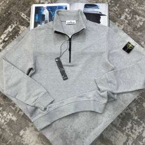 SI HALF ZIP JUMPER LITE GRAY
