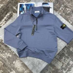 SI HALF ZIP JUMPER PALEBLUE