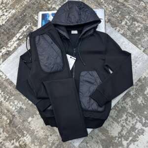 MNCR FRONT POCKET TRACKSUIT BLACK